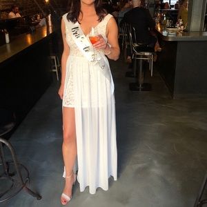 White dress for Bridal shower or bachelorette